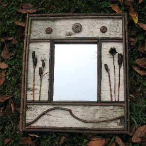 white mountains rustic furniture, rustic mirror